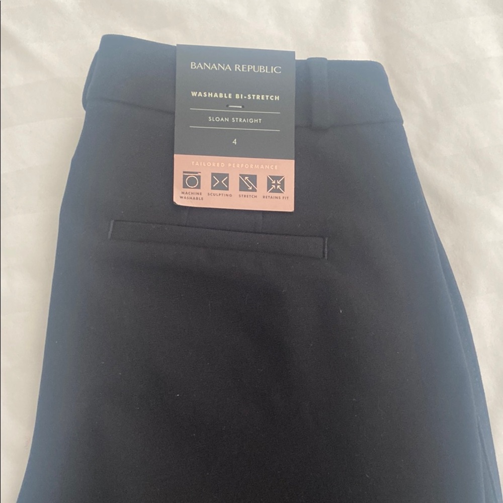 Banana Republic Black Bi-Stretch Sloan Pants